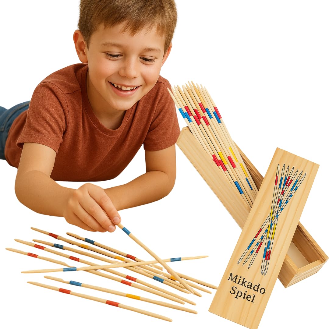 Kiddyraft Montessori Wooden Mikado Spiel - Image 2