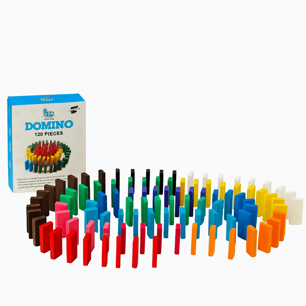 Kiddyraft Montessori Wooden Domino Set for Kids