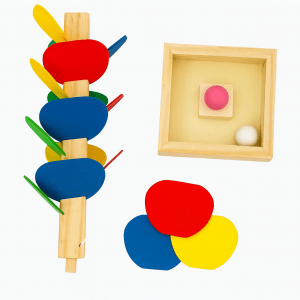 Kiddyraft Colourful Wooden Tree Run Track Game