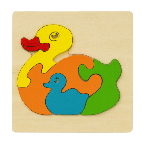 Kiddyraft Wooden Duck & Duckling Jigsaw Puzzle