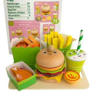 Kiddyraft Wooden Hamburger Toy