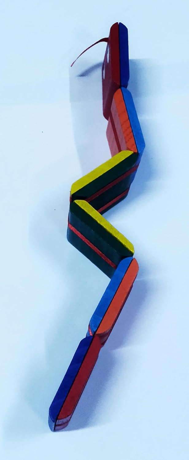 Kiddyraft Wooden Twirling Caterpillar Fidget Toy - Image 2