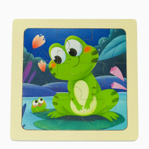 Kiddyraft Wooden Mini Puzzle – Frog