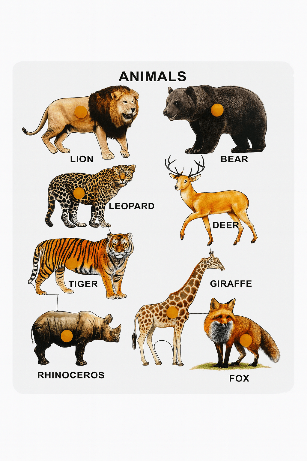 Kiddyraft Wooden Animal Puzzle