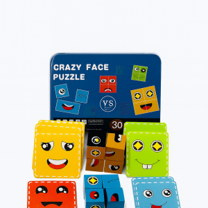 Kiddyraft Montessori Wooden Crazy Face Puzzle